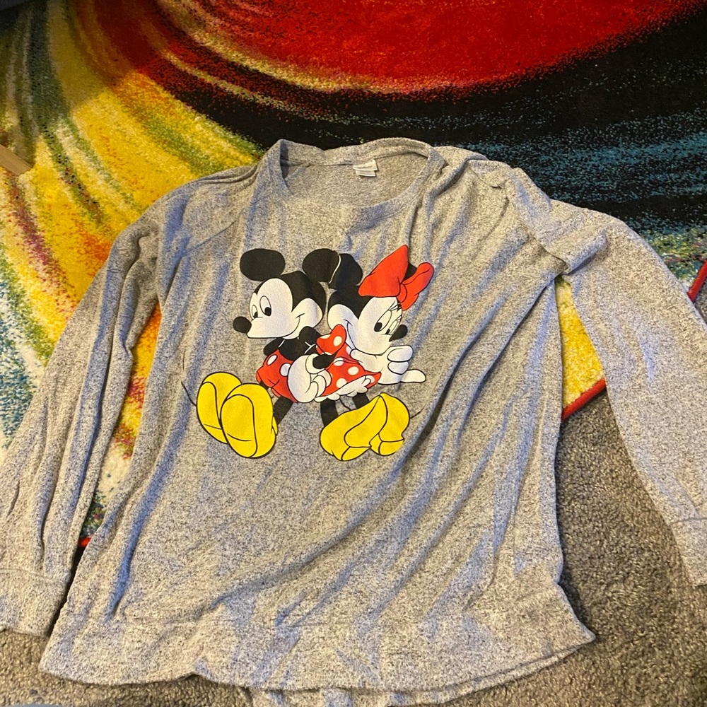 Disney Mickey and Minnie long sleeve shirt
